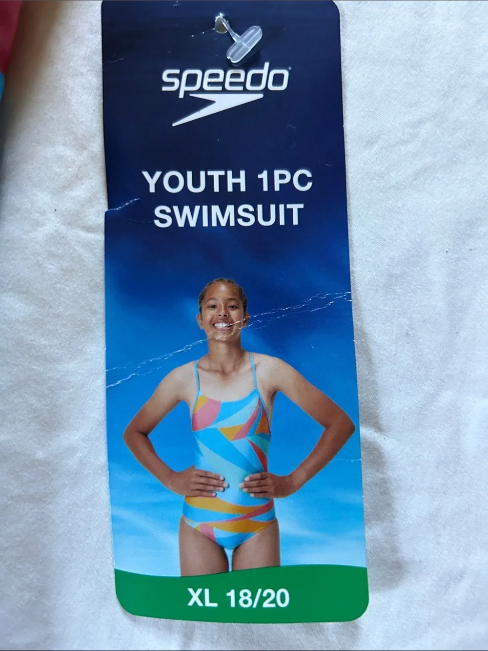 NWT Speedo Girls' One-Piece Swimsuit - Turquoise, Mustard, Rose